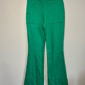 Anthropologie Emerald Flare‎ Pants